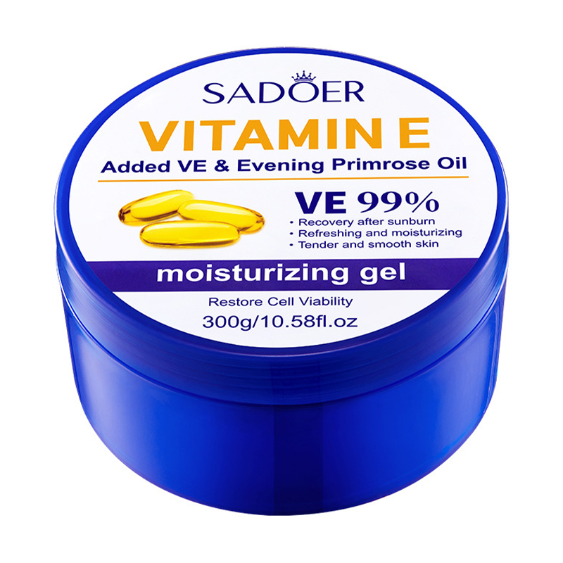 Зволожувальний гель для обличчя і тіла Sadoer Vitamin E Added VE &amp; Evening Primrose Oil Moisturizing Gel, 300 г